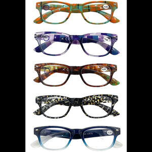 Hummingbird 5-pack Set Basel Blue Light Reading Glasses Multi